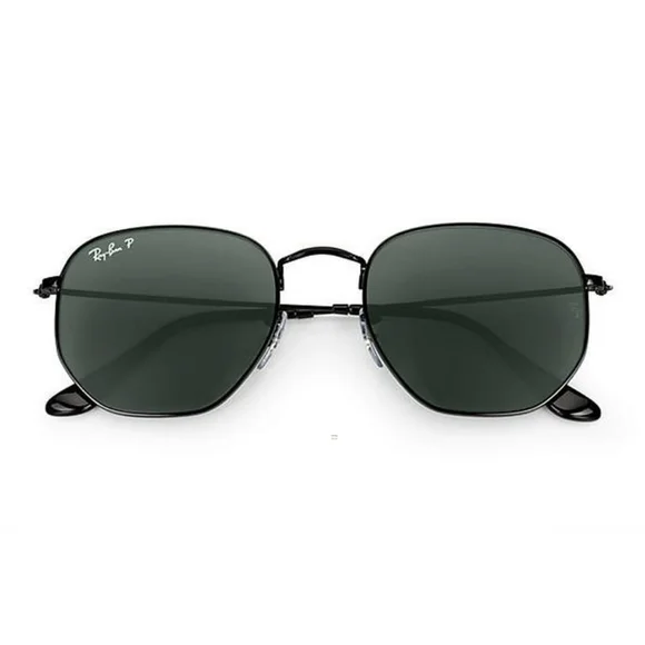 Model Display Ray-Ban RB3548N Hexagonal Black Ray-Ban RB3548N Hexagonal Flat Lenses M (51 - 21) with Grey  main image 3